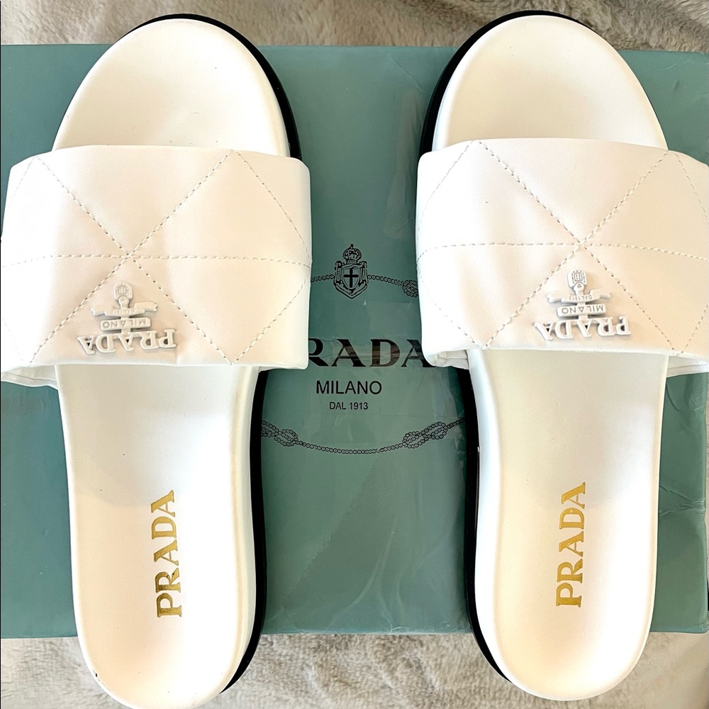 Brand New, never been worn white sandals
